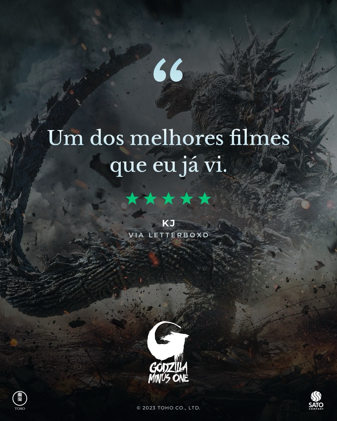 Por que rever GODZILLA MINUS ONE no cinema? Quem já viu sabe: é uma…