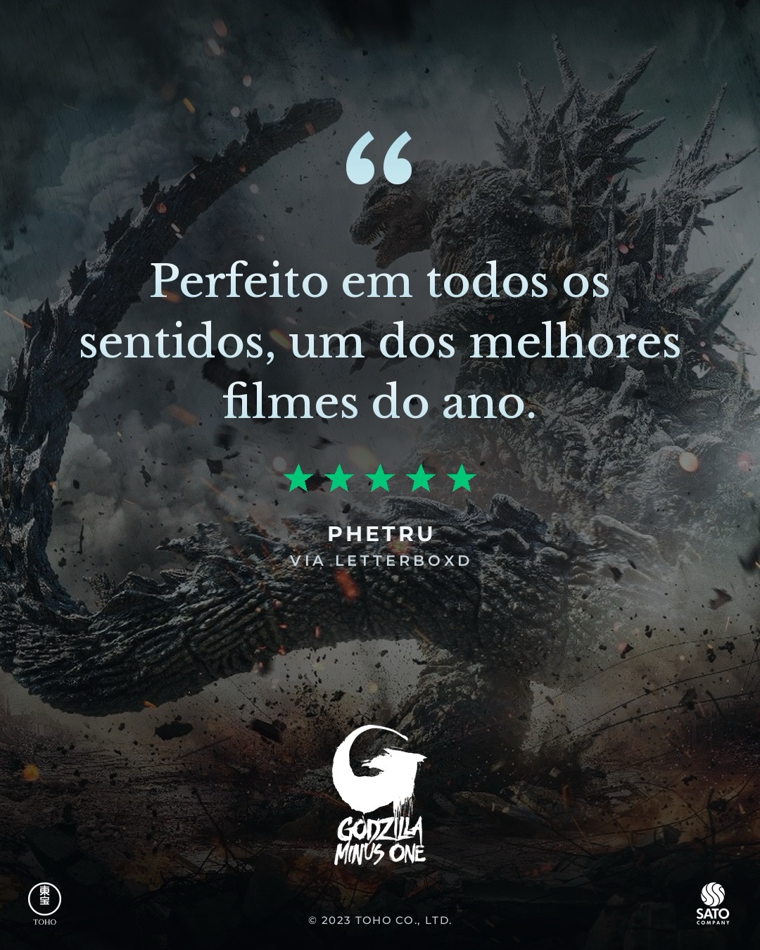 Por que rever GODZILLA MINUS ONE no cinema? Quem já viu sabe: é uma…