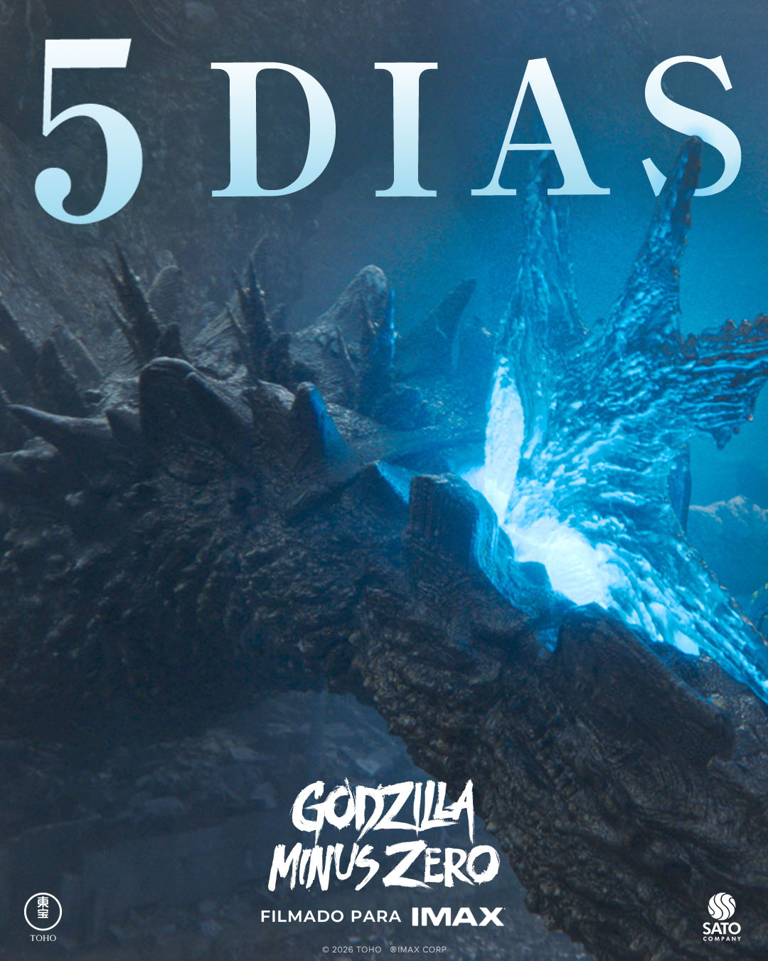 Faltam apenas 5 dias. Prepare-se para viver #GodzillaMinusZero em IMAX a partir de 3…