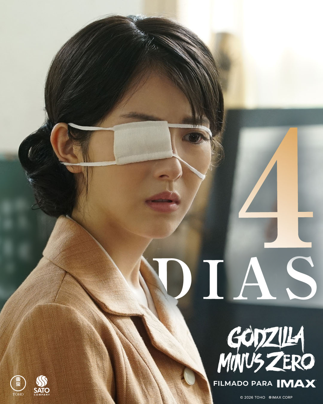 Faltam 4 dias. ⏳ A espera está acabando. #GodzillaMinusZero em IMAX a partir de…